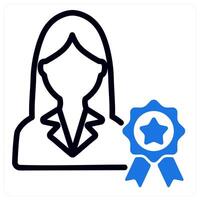 premium member in blue duo line vector