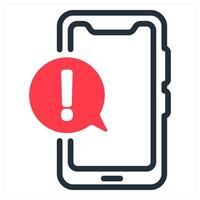 information app in red duo line vector