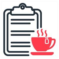 fresh content in red duo line vector