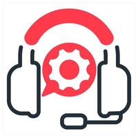 helpline in red duo line vector