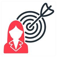 career target icon vector