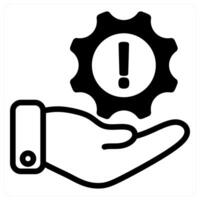 information support in black duo line vector