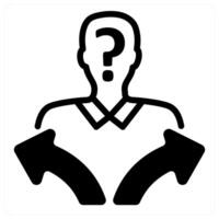 confusion in decision making in black duo vector
