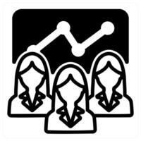 efficient team in black color vector
