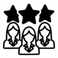 expert team in black color vector