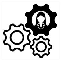 business support in black color vector