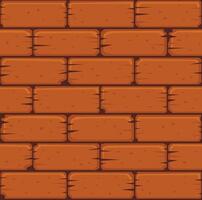 Seamless cartoon game ground texture forming a brick surface, ideal for game level design and other creative projects requiring a repeating pattern vector
