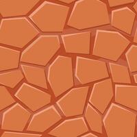 Seamless texture of cartoon ground surface creating a natural pattern, ideal for game level design or any 2D project requiring a stylized terrain representation vector