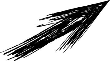 Black upward arrow sketch pointing direction with dynamic lines on a white background, ideal for highlighting growth, progress, or positive momentum vector