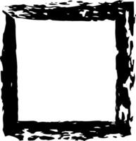 Black grunge style frame adds a touch of vintage and texture to designs, ideal for highlighting text, photos, or other graphic elements, adding a unique and artistic flair vector