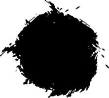 Hand drawn black grunge circle adds a raw, artistic touch to designs, providing a textured and visually striking element with its unique, irregular shape and dynamic strokes vector