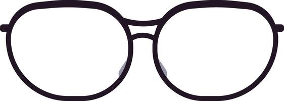 Modern eyewear design featuring a sleek black frame paired with transparent lenses, offering both clear vision and a stylish, fashionable look for any occasion vector