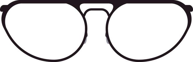 Close up view of a pair of modern eyeglasses with a thin black frame and clear lenses, resting on a white background, showcasing a minimalist and fashionable eyewear design vector