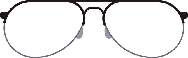 Stylish aviator sunglasses featuring clear lenses and a sleek black frame, providing a classic and timeless look, perfect for accessorizing any outfit vector