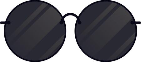 Stylish round sunglasses featuring sleek dark lenses and a thin frame, enhancing any outfit with a trendy touch of coolness and elegance for summer adventures or casual outings vector