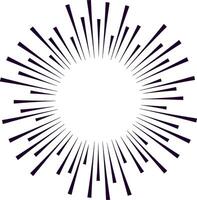 Radial lines radiating outward create a captivating circular halftone effect, expanding from the center and forming a dynamic, visually striking pattern that draws attention vector