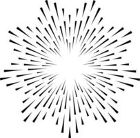 Radial lines are converging towards center creating starburst effect, ideal for backgrounds, posters, and graphic design projects featuring speed, energy, and movement vector