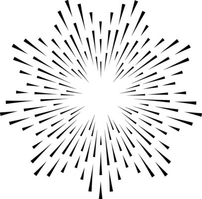 Radial lines are converging towards center creating starburst effect, ideal for backgrounds, posters, and graphic design projects featuring speed, energy, and movement
