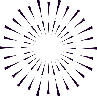 Hypnotic radial lines converging toward the center form a mesmerizing circular pattern, perfect for creating striking backgrounds and enhancing decorative designs with modern flair