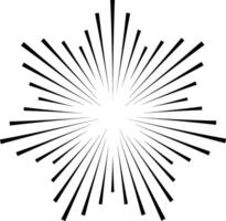 Converging lines create a dynamic starburst effect with radial lines radiating outward, perfect for backgrounds and visual representations of energy and speed vector