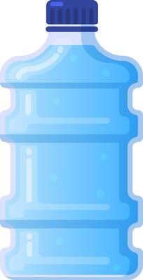 Large plastic water bottle containing fresh drinking water, promoting hydration and a healthy lifestyle with a refreshing and thirst quenching concept