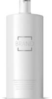Realistic plastic container designed for body care products, featuring a generic brand logo. Ideal for displaying packaging designs in various marketing and advertising contexts vector