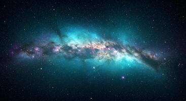 Vibrant Galactic Nebula Stunning Space Wallpaper photo