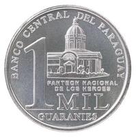1-peso coin of argentina, with the national monument in the background photo
