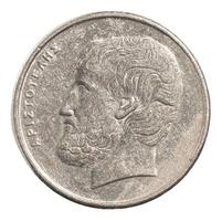 A coin with a man's face on it photo
