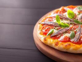 Irresistible pizza with a slice missing showcasing cheesy goodness and fresh toppings ready for enjoyment and sharing photo