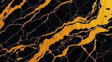 A black and gold marble background with a black and white marble pattern photo