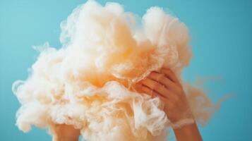 Whimsical confection. A delicate and airy candy photo