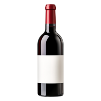 Elegant Wine Bottle with Blank Label for Customizatind Branding png