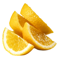 Fresh Lemon Slices on for Culinary and Food Photography png