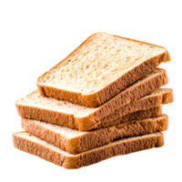 Freshly Sliced Bread Stacked Neatly for Culinary Use png