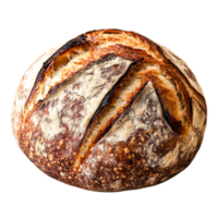 Baked Artisan Bread with Crispy Crust and Rustic png