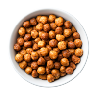 Crispy Snack Balls in a White Bowl for Crunchy Treats and Quick Bites png