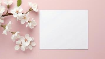 Postcard Idea For A Spring Letter, Copy Space photo