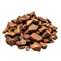 Pile of Brown Crushed Rocks Ideal for Landscaping and Garden Design png