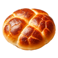 Freshly Baked Golden Brown Bread Roll with Crusty Surface and Soft Texture png