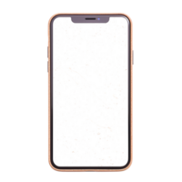 Blank Mobile Phone Screen Mockup for Creative Display and Design Projects png