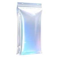 Transparent Stand-Up Pouch with Zipper Closure for Food Packaging and Storage png