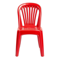 Find red plastic chair furniture design for your home now isolated on transparent background png