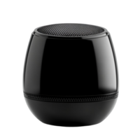 Sleek portable wireless speaker audio device rendering isolated on transparent background png