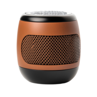 Portable bluetooth speaker audio device brown and gadget isolated on transparent background png
