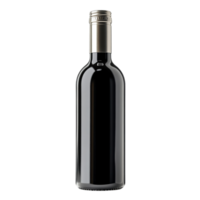 Elegant red wine bottle beverage product advertisement isolated on transparent background png