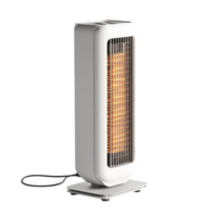 Portable electric space heater for home and office use isolated on transparent background png