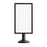 Display stand banner signage advertising presentation isolated on transparent background png