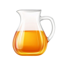 Fresh juice in glass pitcher beverage liquid refreshment isolated on transparent background png