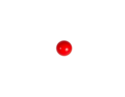 Red sphere object isolated on transparent background png